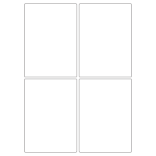 40017 - Label Size 99mm x 139mm - 4 label(s) per sheet 