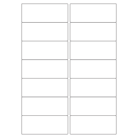 40021 - Label Size 99mm x 40mm - 14 label(s) per sheet