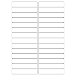 40023 - Label Size 99mm x 20mm - 28 label(s) per sheet