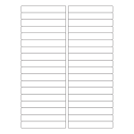 40024 - Label Size 99mm x 15mm - 36 label(s) per sheet