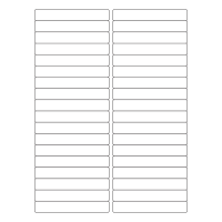 40024 - Label Size 99mm x 15mm - 36 label(s) per sheet