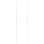 40037 - Label Size 65mm x 140mm - 6 label(s) per sheet
