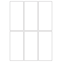 40037 - Label Size 65mm x 140mm - 6 label(s) per sheet