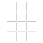 40039 - Label Size 65mm x 65mm - 12 label(s) per sheet