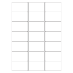 40040 - Label Size 65mm x 40mm - 21 label(s) per sheet
