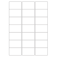 40040 - Label Size 65mm x 40mm - 21 label(s) per sheet