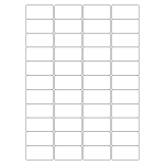 40049 - Label Size 48.5mm x 25.4mm - 44 label(s) per sheet