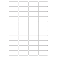 40049 - Label Size 48.5mm x 25.4mm - 44 label(s) per sheet 
