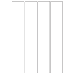 40050 - Label Size 48mm x 284mm - 4 label(s) per sheet