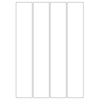 40050 - Label Size 48mm x 284mm - 4 label(s) per sheet