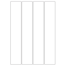 40050 - Label Size 48mm x 284mm - 4 label(s) per sheet 