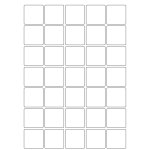 40055 - Label Size 38mm x 38mm - 35 label(s) per sheet