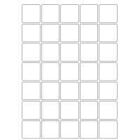 40055 - Label Size 38mm x 38mm - 35 label(s) per sheet