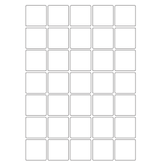 40055 - Label Size 38mm x 38mm - 35 label(s) per sheet 