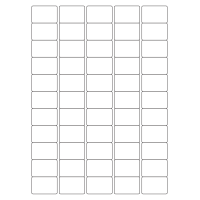 40056 - Label Size 38mm x 25.4mm - 55 label(s) per sheet
