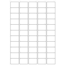 40056 - Label Size 38mm x 25.4mm - 55 label(s) per sheet 
