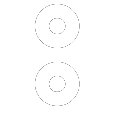 40117 - Label Size 114.5mm dia - 2 label(s) per sheet 