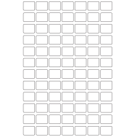 40185 - Label Size 25mm x 19mm - 84 label(s) per sheet