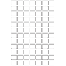 40185 - Label Size 25mm x 19mm - 84 label(s) per sheet 