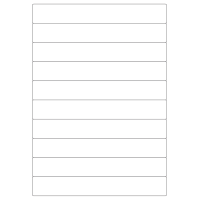 40244 - Label Size 200mm x 28.5mm - 10 label(s) per sheet
