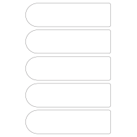 40248 - Label Size 184mm x 50mm - 5 label(s) per sheet
