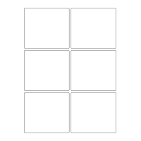 40254 - Label Size 95mm x 85mm - 6 label(s) per sheet