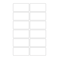 40257 - Label Size 80mm x 40mm - 12 label(s) per sheet
