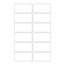 40257 - Label Size 80mm x 40mm - 12 label(s) per sheet 