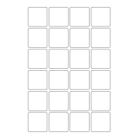 40260 - Label Size 41mm x 41mm - 24 label(s) per sheet