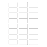 40261 - Label Size 55mm x 30mm - 24 label(s) per sheet