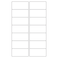 40262 - Label Size 85mm x 40mm - 14 label(s) per sheet