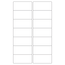 40262 - Label Size 85mm x 40mm - 14 label(s) per sheet 