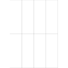 40263 - Label Size 52.5mm x 147.637mm - 8 label(s) per sheet 