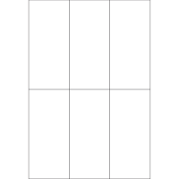40265 - Label Size 67mm x 147.637mm - 6 label(s) per sheet