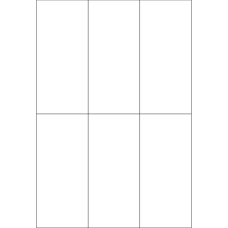 40265 - Label Size 67mm x 147.637mm - 6 label(s) per sheet 
