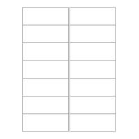 40267 - Label Size 98mm x 38mm - 14 label(s) per sheet