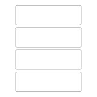 40268 - Label Size 202mm x 60mm - 4 label(s) per sheet