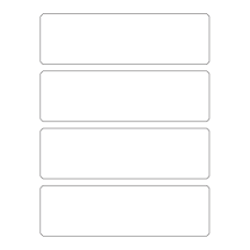 40268 - Label Size 202mm x 60mm - 4 label(s) per sheet 