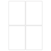 40275 - Label Size 96mm x 139mm - 4 label(s) per sheet
