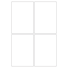 40275 - Label Size 96mm x 139mm - 4 label(s) per sheet 