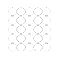 40280 - Label Size 40mm dia - 25 label(s) per sheet