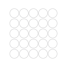 40280 - Label Size 40mm dia - 25 label(s) per sheet 