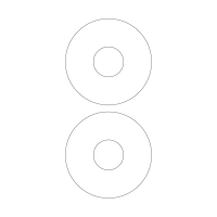 40288 - Label Size 117.5mm x 117.5mm - 2 label(s) per sheet