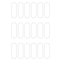 40290 - Label Size 24.821mm x 74.823mm - 18 label(s) per sheet