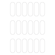 40290 - Label Size 24.821mm x 74.823mm - 18 label(s) per sheet 