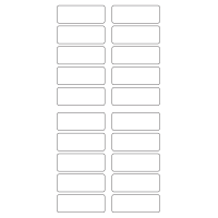 40291 - Label Size 65mm x 24mm - 20 label(s) per sheet