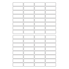 40292 - Label Size 45mm x 15mm - 64 label(s) per sheet 