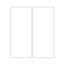 40293 - Label Size 96mm x 232mm - 2 label(s) per sheet 
