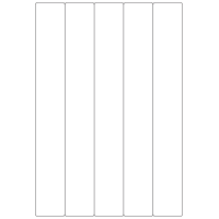 40302 - Label Size 40mm x 290mm - 5 label(s) per sheet