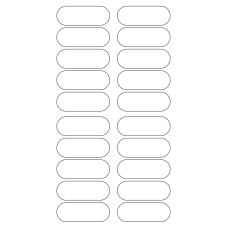 40303 - Label Size 69mm x 25mm - 20 label(s) per sheet 